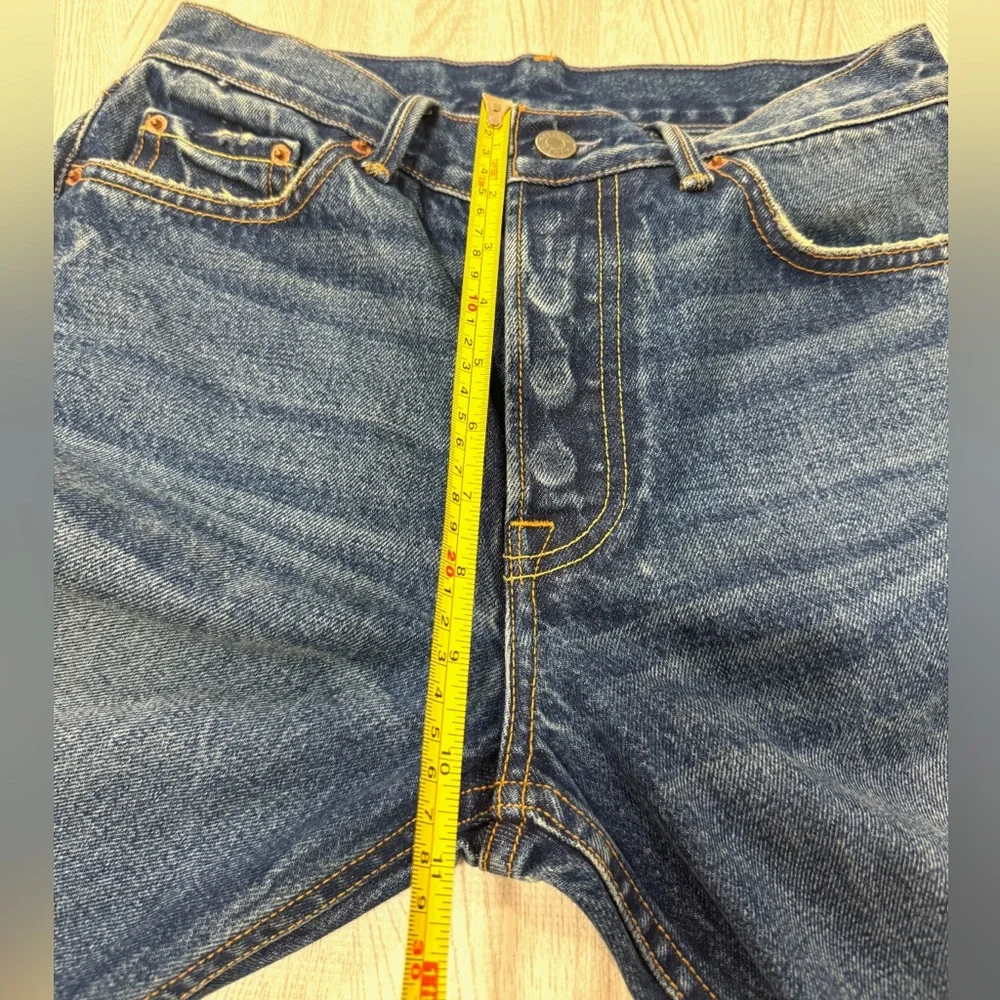 GRLFRND Straight Leg Jeans in Dark Blue Denim - Picture 11 of 13